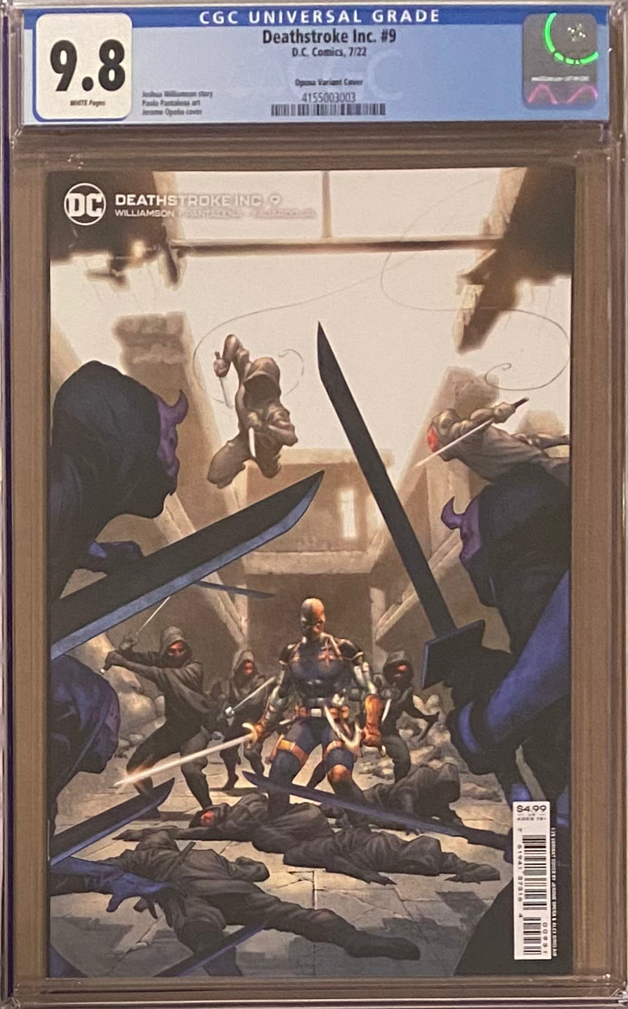 Deathstroke Inc. #9 Opena 1:25 Retailer Incentive Variant CGC 9.8