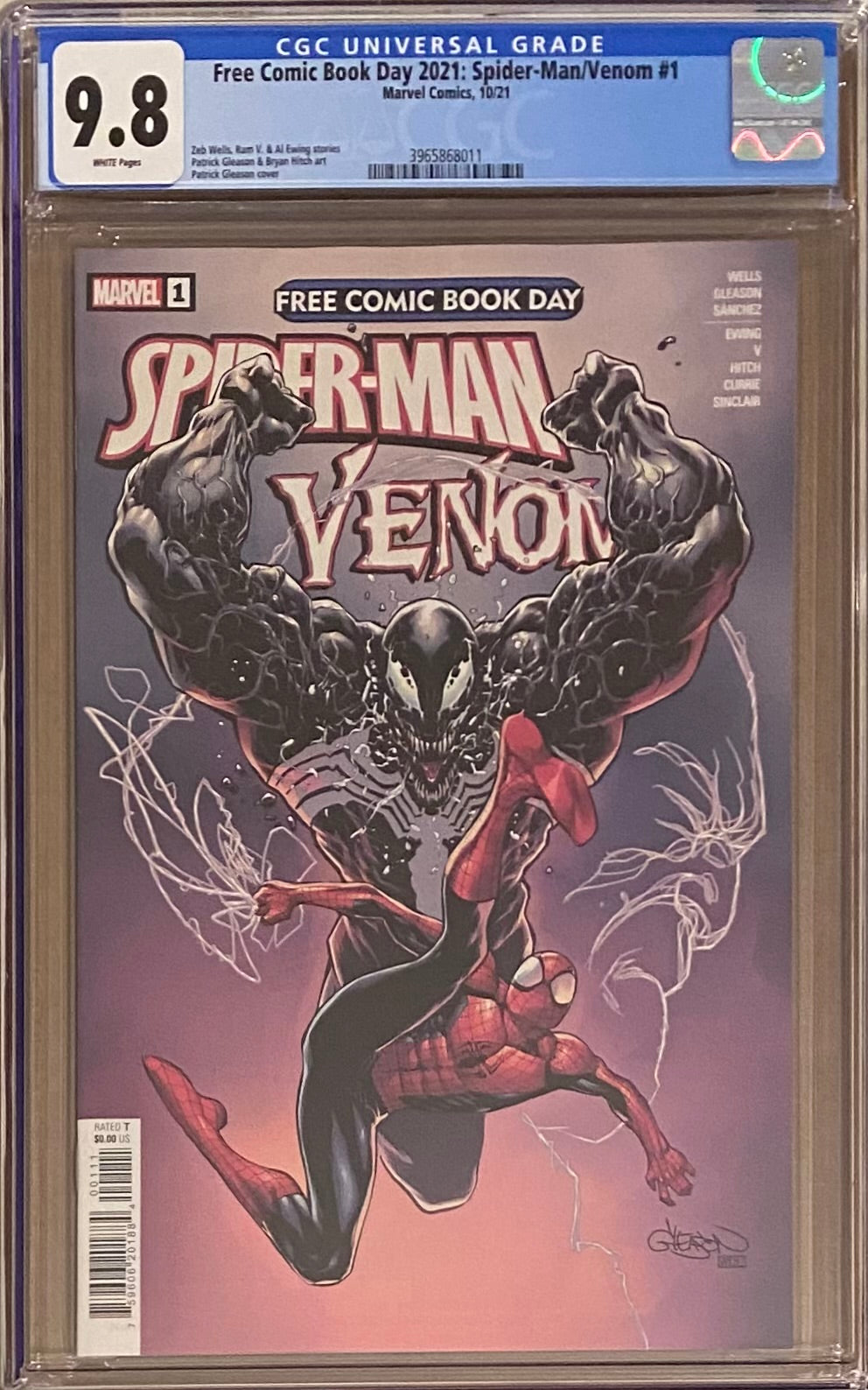 FCBD 2021 Spider-Man/Venom #1 CGC 9.8
