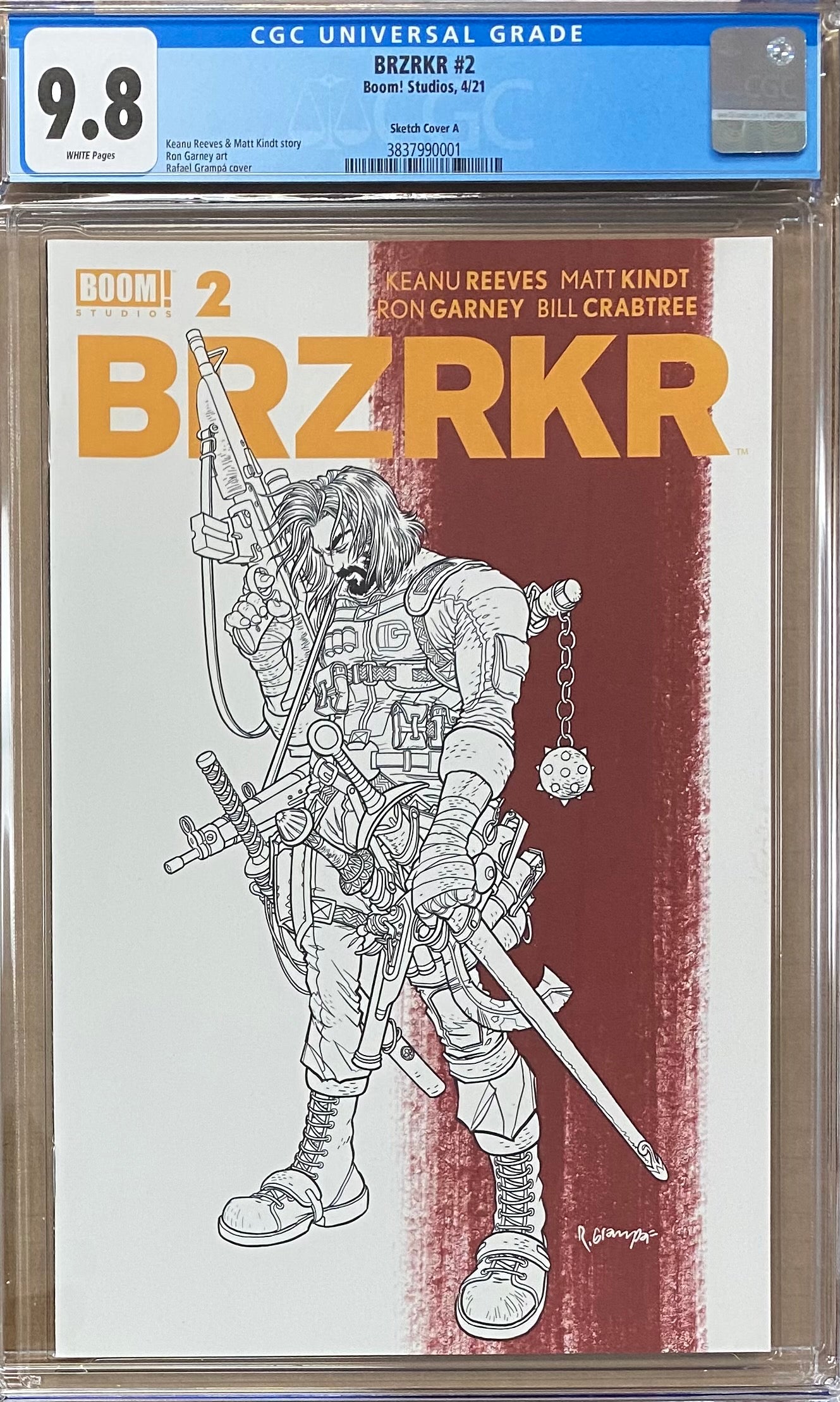 BRZRKR #2 Grampa 1:20 "Surprise" Retailer Incentive Variant CGC 9.8 (Berzerker)