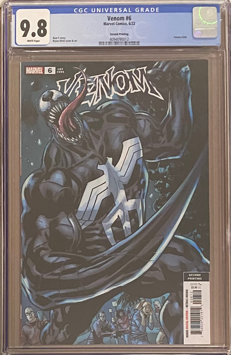 Venom #6 Second Printing CGC 9.8