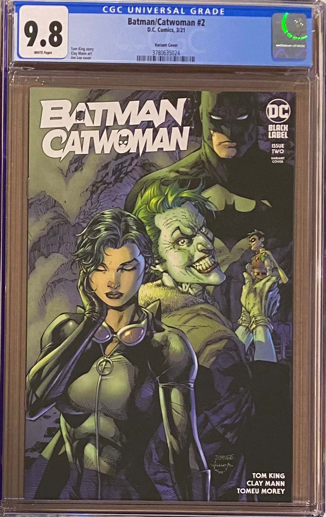Batman Catwoman #2 Jim Lee Variant DC Black Label CGC 9.8