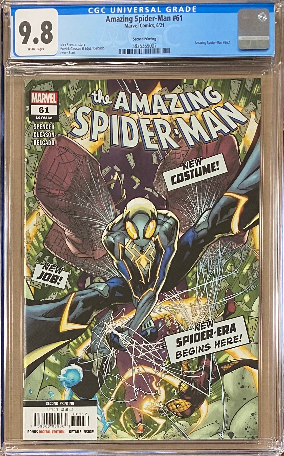 Amazing Spider-Man #61 Second Printing CGC 9.8 - New Costume!