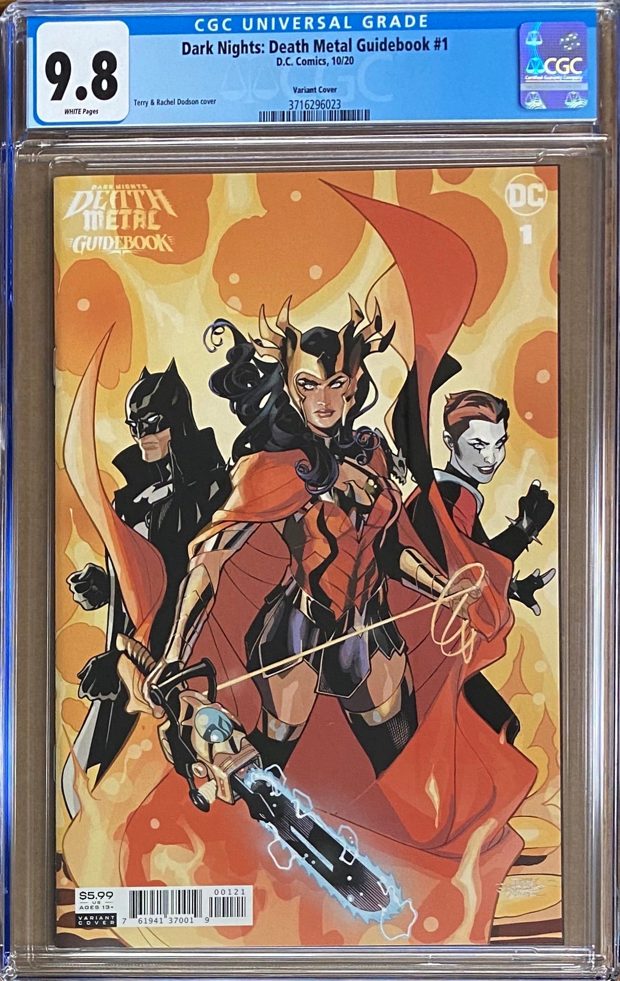 Dark Nights Death Metal: Guidebook #1 Dodson 1:25 Retailer Incentive Variant CGC 9.8