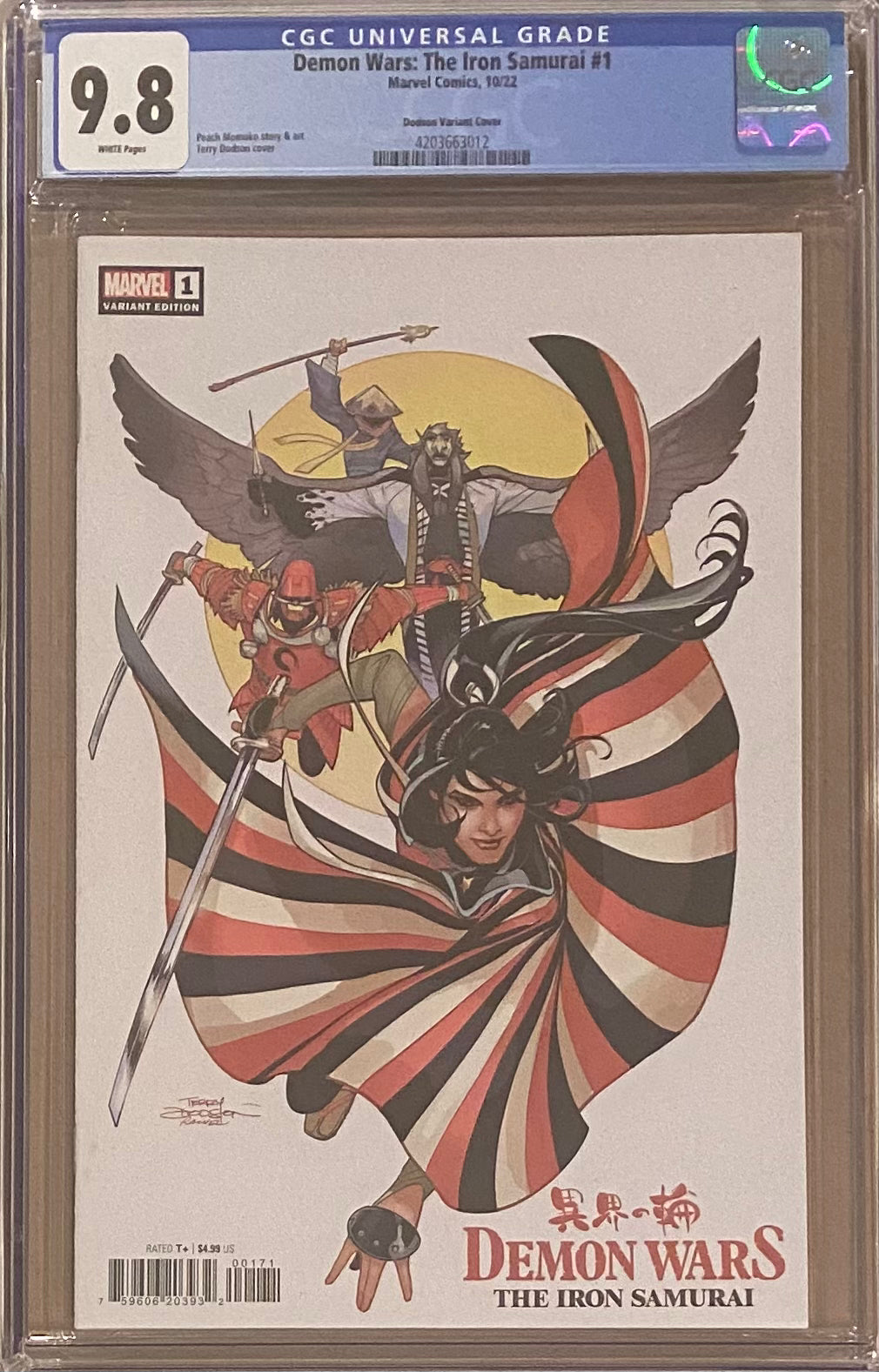 Demon Wars: The Iron Samurai #1 Dodson 1:50 Retailer Incentive Variant CGC 9.8