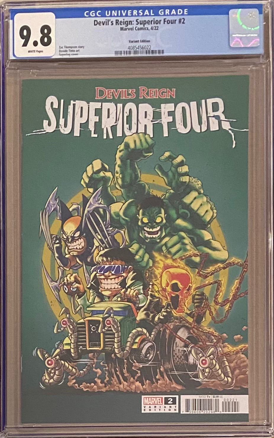 Devil's Reign: Superior Four #2 Variant CGC 9.8