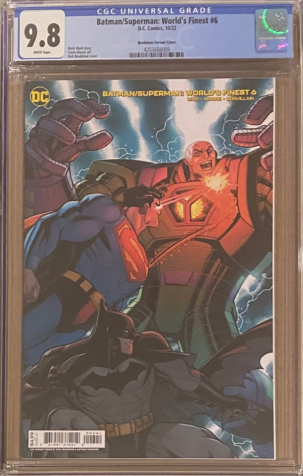 Batman/Superman: World's Finest #6 Bradshaw 1:50 Retailer Incentive Variant CGC 9.8