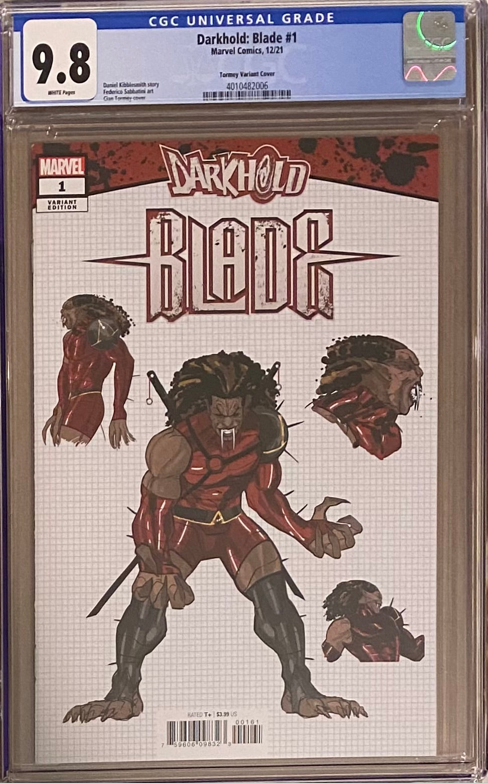 Darkhold: Blade #1 Torney 1:10 Design Retailer Incentive Variant CGC 9.8