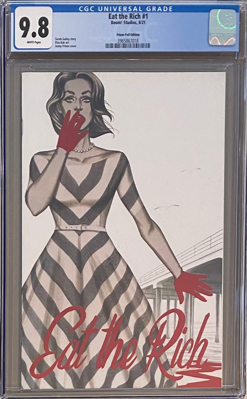 Eat the Rich #1 Frison 1:50 Foil Retailer Incentive Variant CGC 9.8