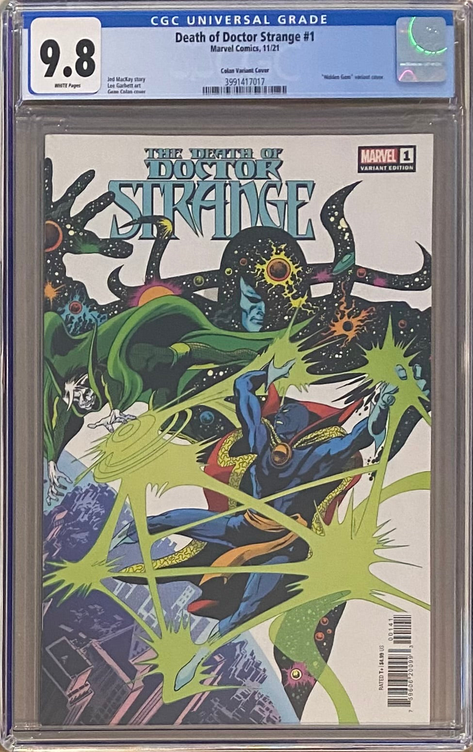 The Death of Doctor Strange #1 Colan "Hidden Gem" 1:50 Retailer Incentive Variant CGC 9.8