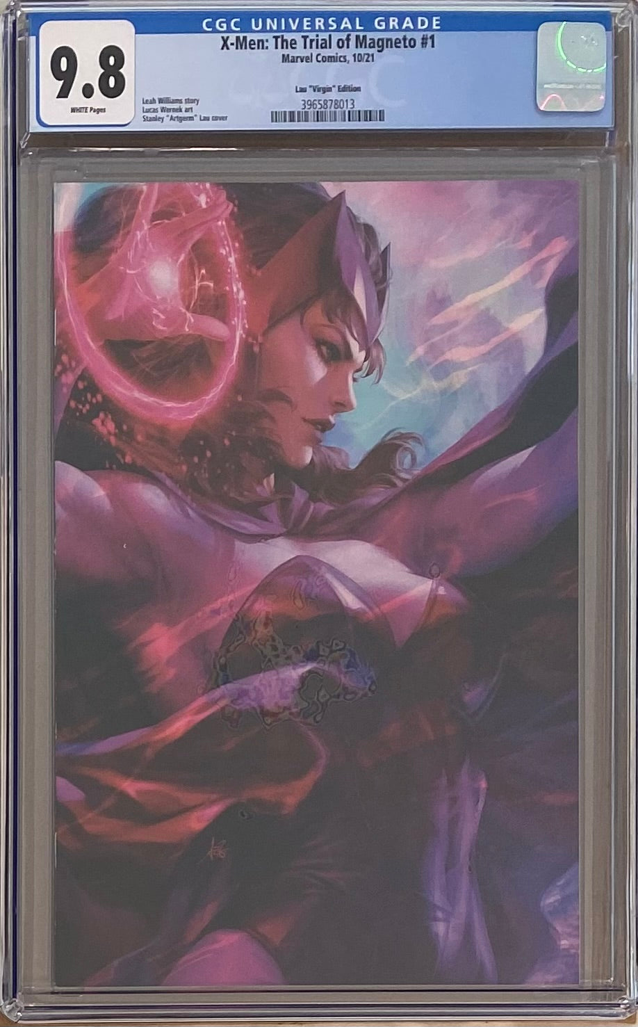 X-Men: Trial of Magneto #1 Artgerm 1:100 Virgin Retailer Incentive Variant CGC 9.8