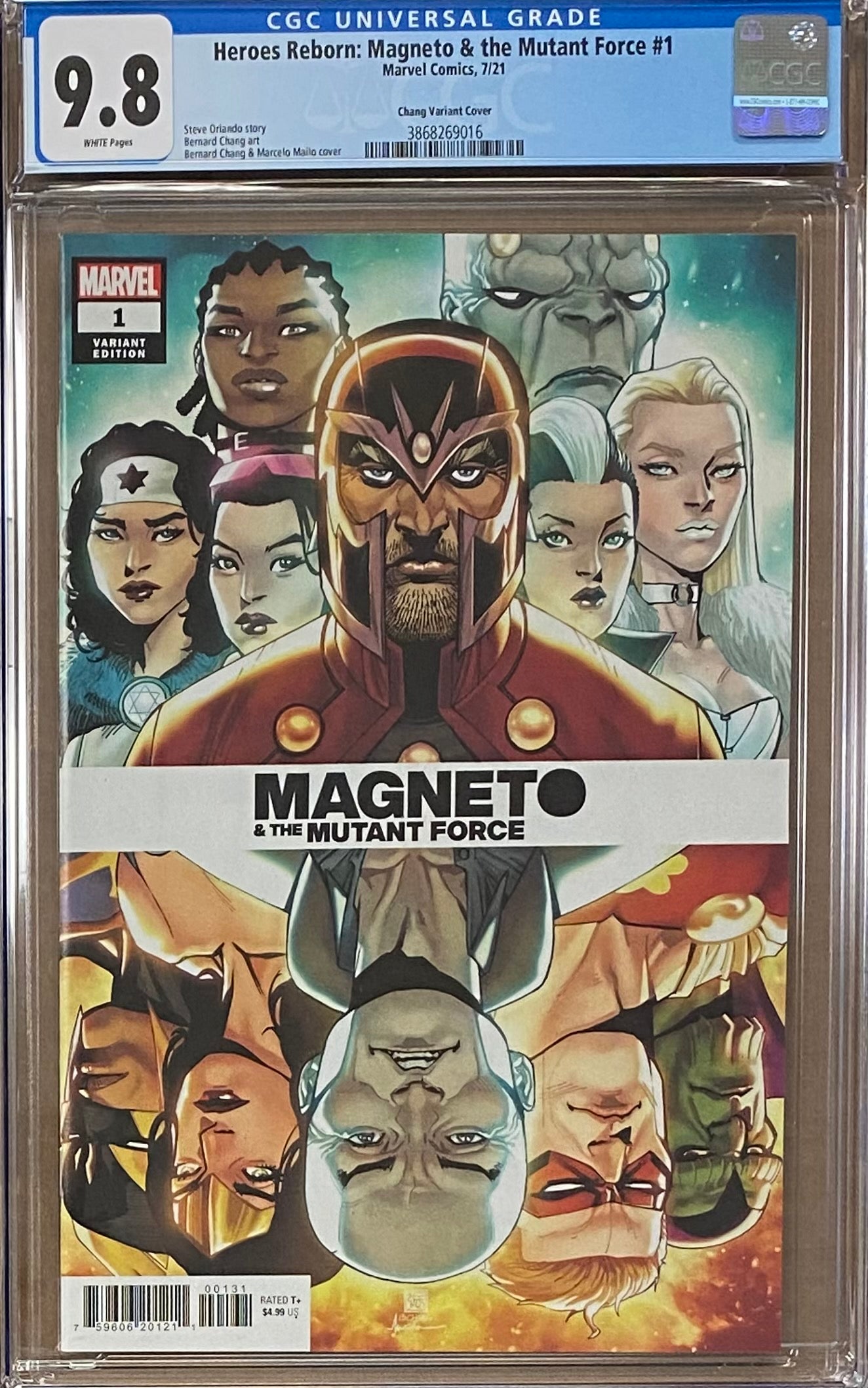 Heroes Reborn: Magneto and the Mutant Force #1 Chiang Spoiler Variant CGC 9.8
