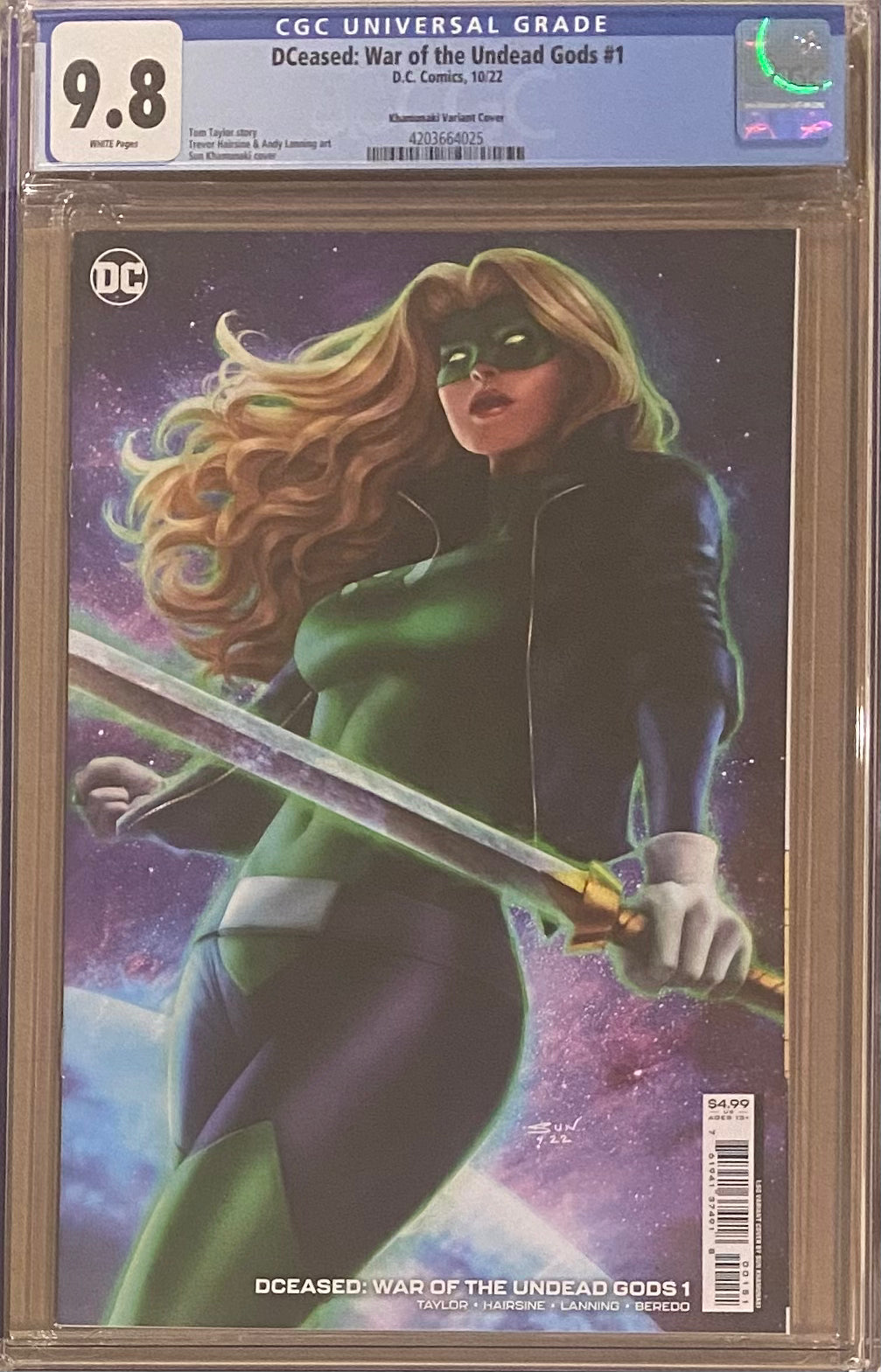 DCeased: War of the Undead Gods #1 Khamunaki 1:50 Retailer Incentive Variant CGC 9.8