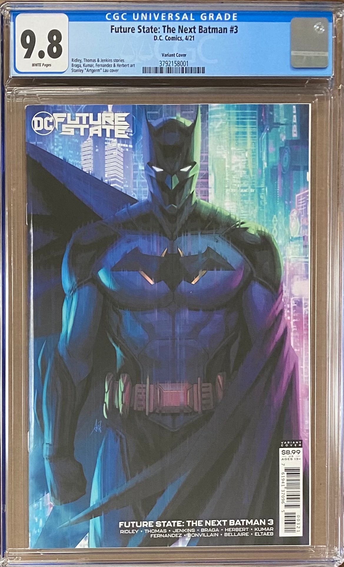 Future State: The Next Batman #3 Artgerm Variant CGC 9.8
