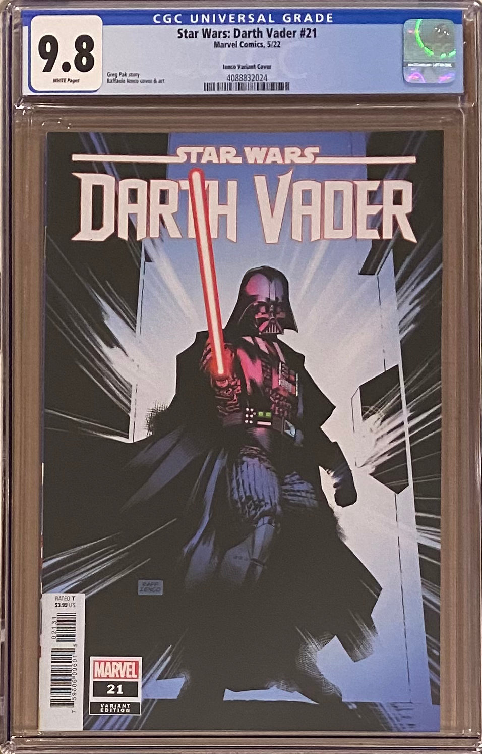 Star Wars: Darth Vader #21 Ienco 1:25 Retailer Incentive Variant CGC 9.8
