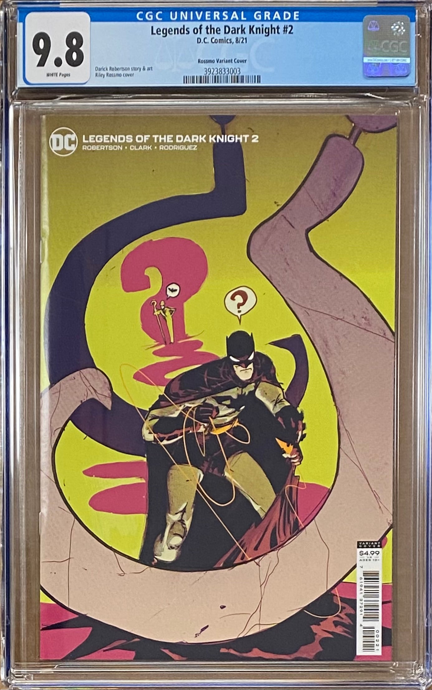 Legends of the Dark Knight #2 Variant CGC 9.8