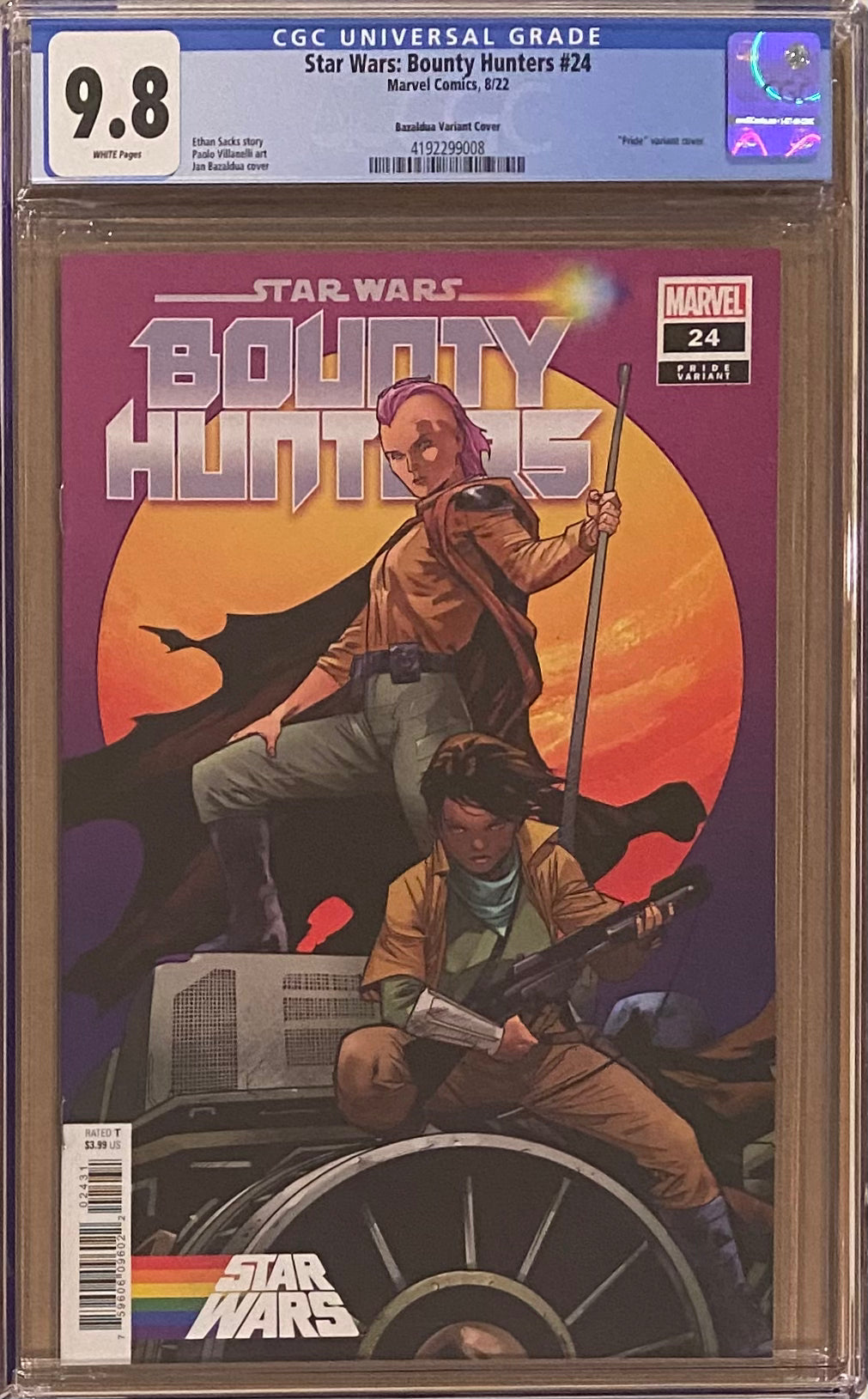 Star Wars: Bounty Hunters #24 Bazuldua Pride Variant CGC 9.8