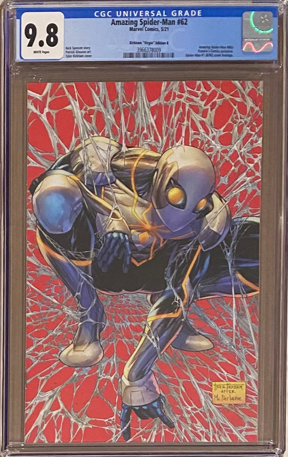 Amazing Spider-Man #62 Kirkham Virgin Homage Variant B CGC 9.8