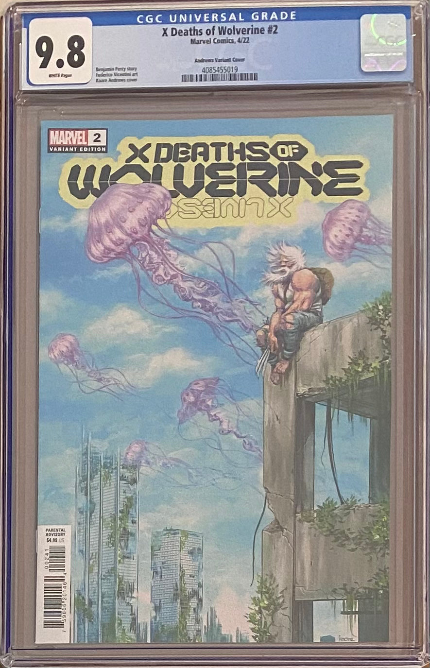 X Deaths of Wolverine #2 Andrews Spoiler Variant CGC 9.8