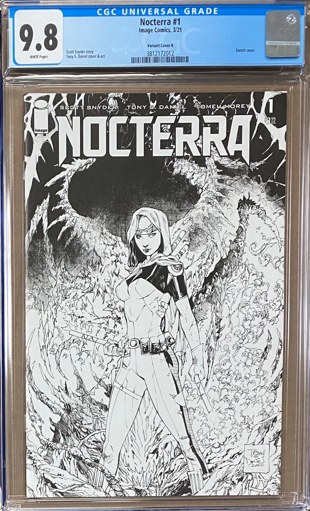 Nocterra #1 1:100 Daniels Retailer Incentive Variant CGC 9.8