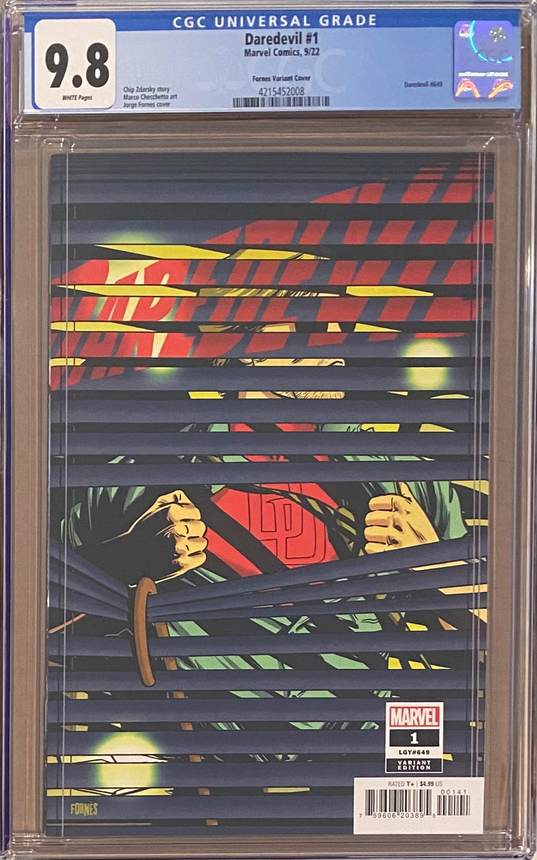 Daredevil #1 Fornes Variant CGC 9.8