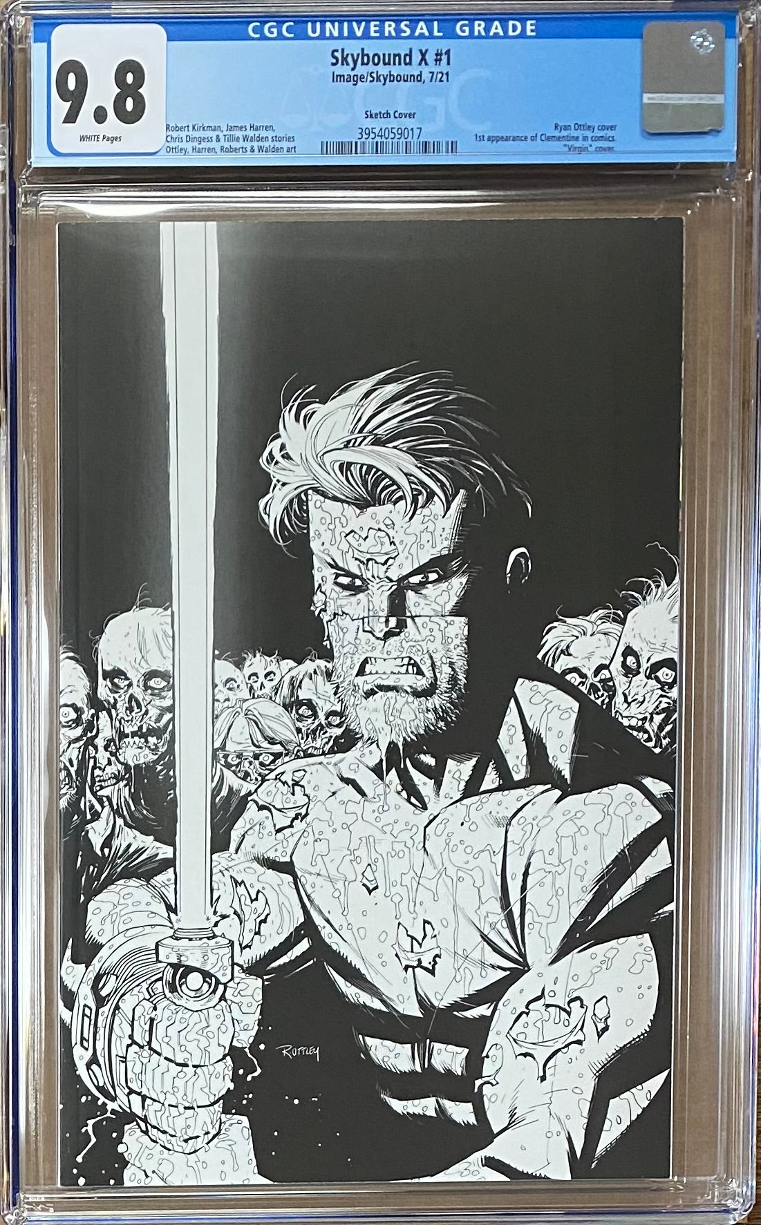 Skybound X #1 Ottley 1:25 Virgin Retailer Incentive Variant CGC 9.8