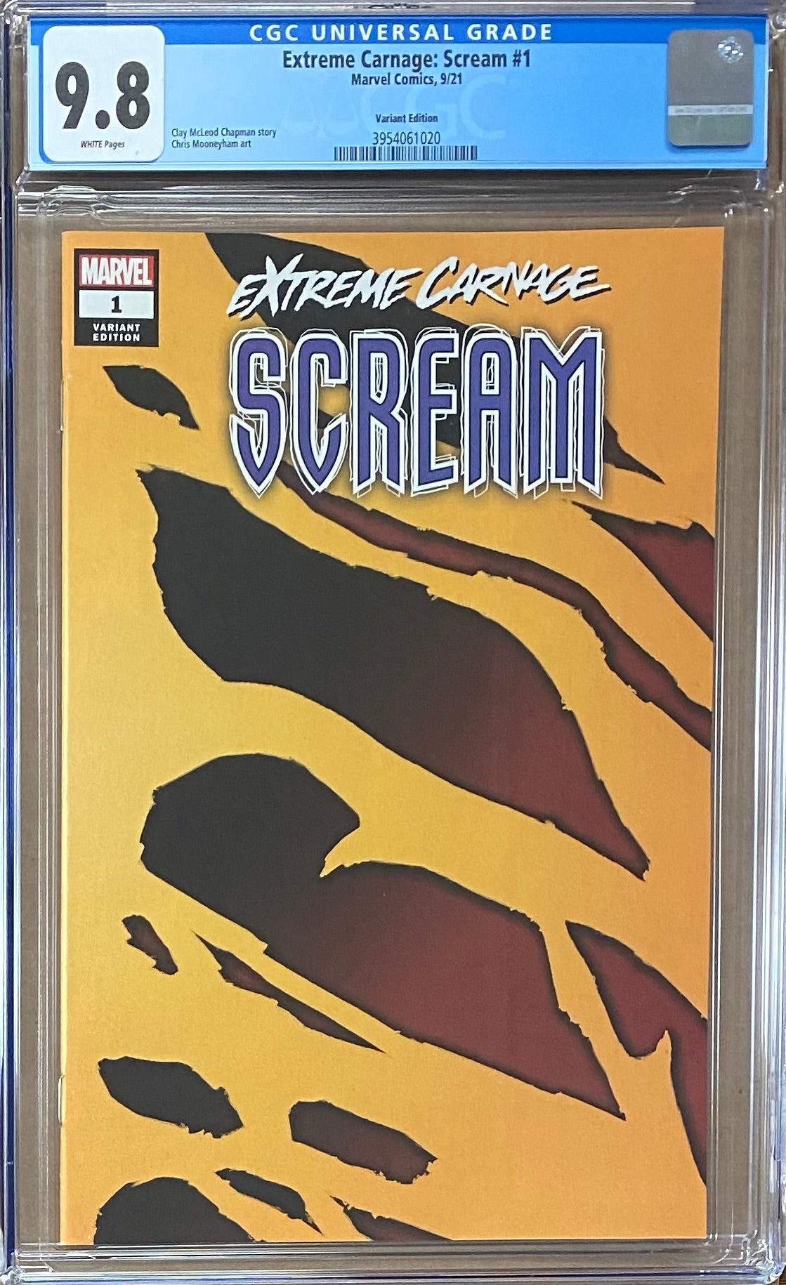 Extreme Carnage: Scream #1 1:50 "Symbiote" Wraparound Retailer Incentive Variant CGC 9.8