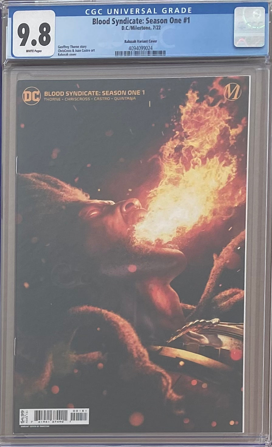 Blood Syndicate: Season One #1 Rahzzah 1:25 Retailer Incentive Variant CGC 9.8