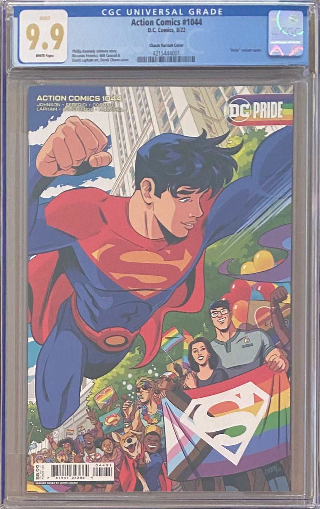 Action Comics #1044 Charm "Pride" Variant CGC 9.9