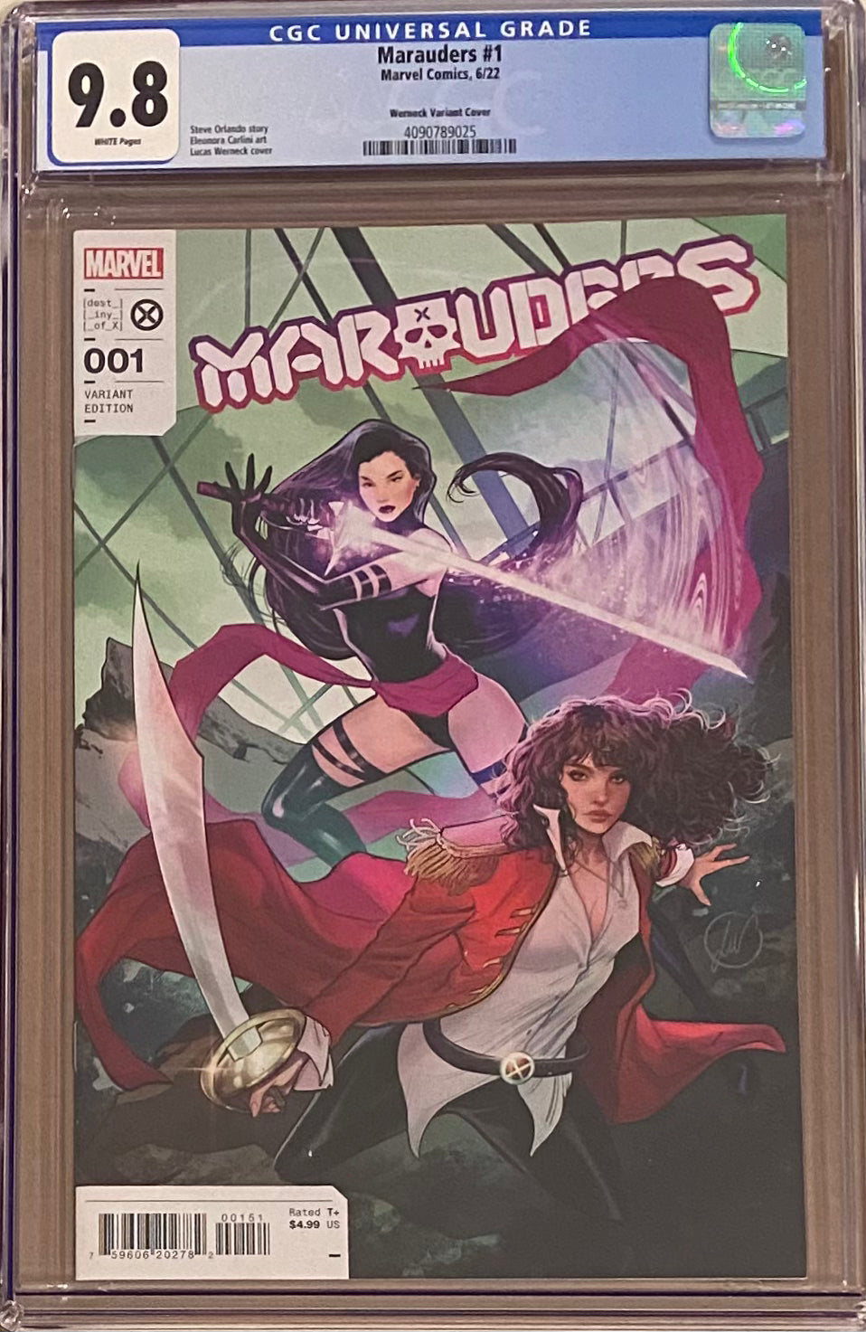 Marauders #1 Werneck 1:50 Retailer Incentive Variant CGC 9.8