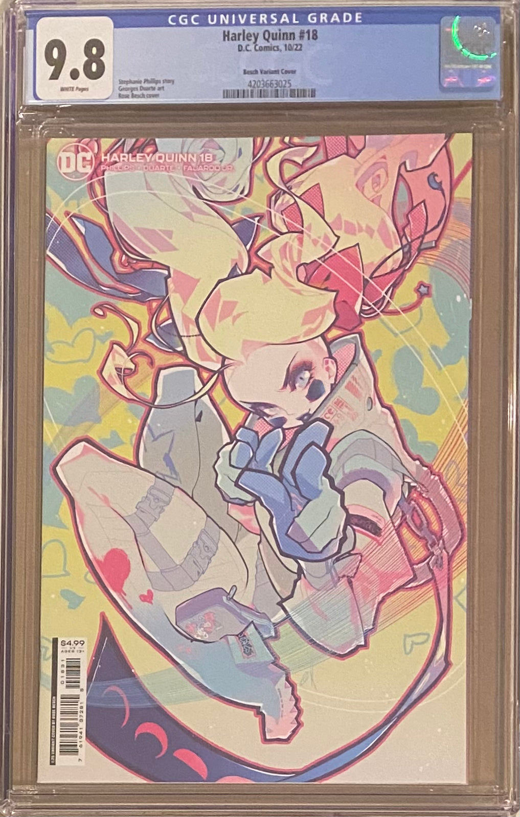 Harley Quinn #18 Besch 1:25 Retailer Incentive Variant CGC 9.8