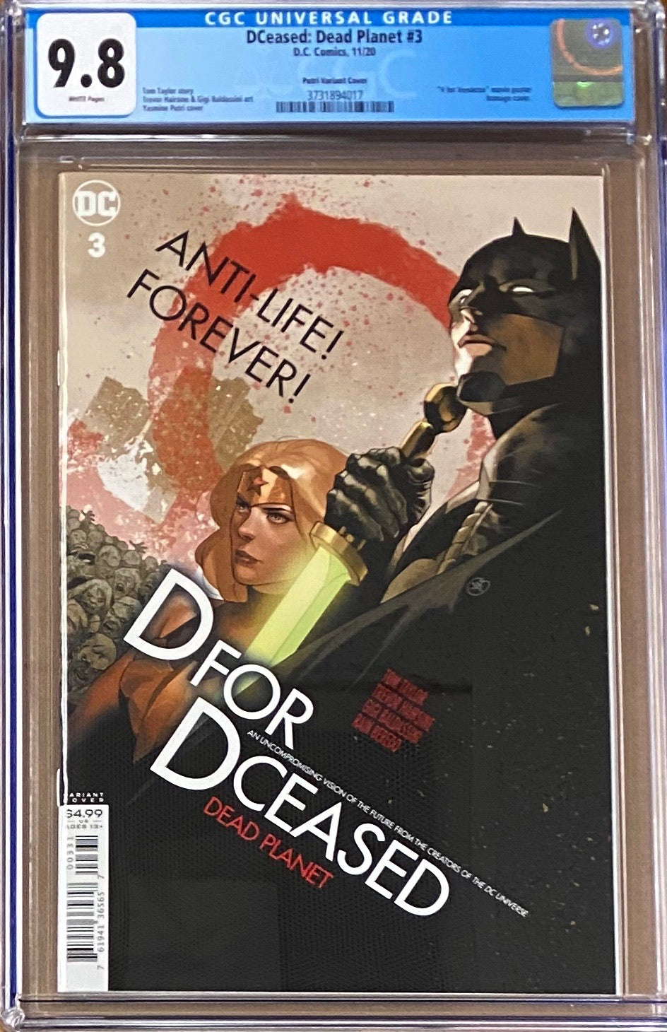 DCeased: Dead Planet #3 Putri Movie Poster Variant CGC 9.8