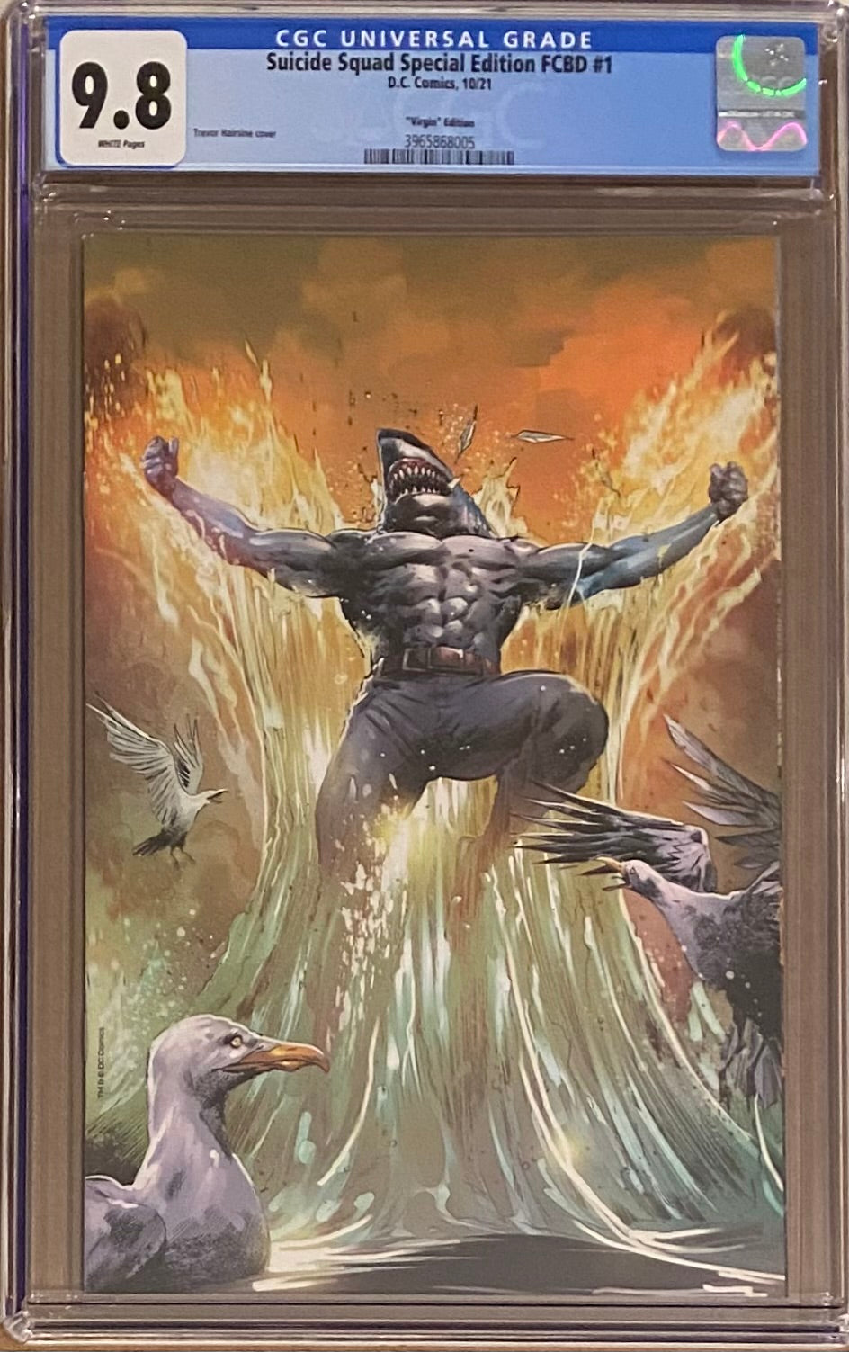 Free Comic Book Day 2021: Suicide Squad - King Shark #1 1:100 Virgin Retailer Incentive CGC 9.8