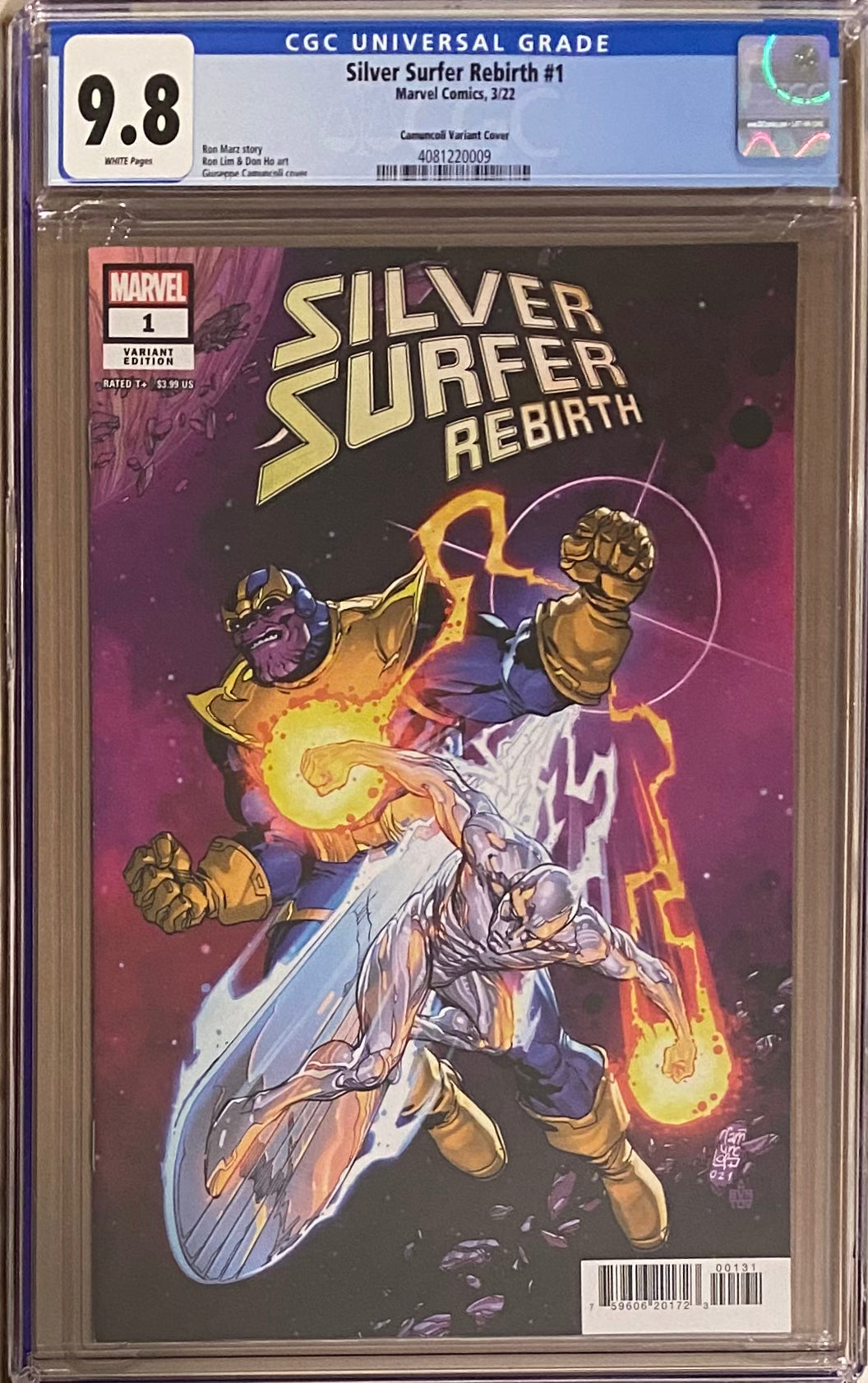 Silver Surfer: Rebirth #1 Camuncoli Variant CGC 9.8