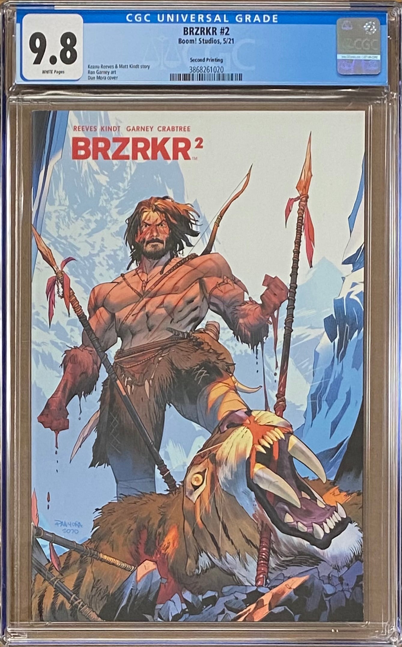 BRZRKR #2 Second Printing CGC 9.8 (Berzerker)