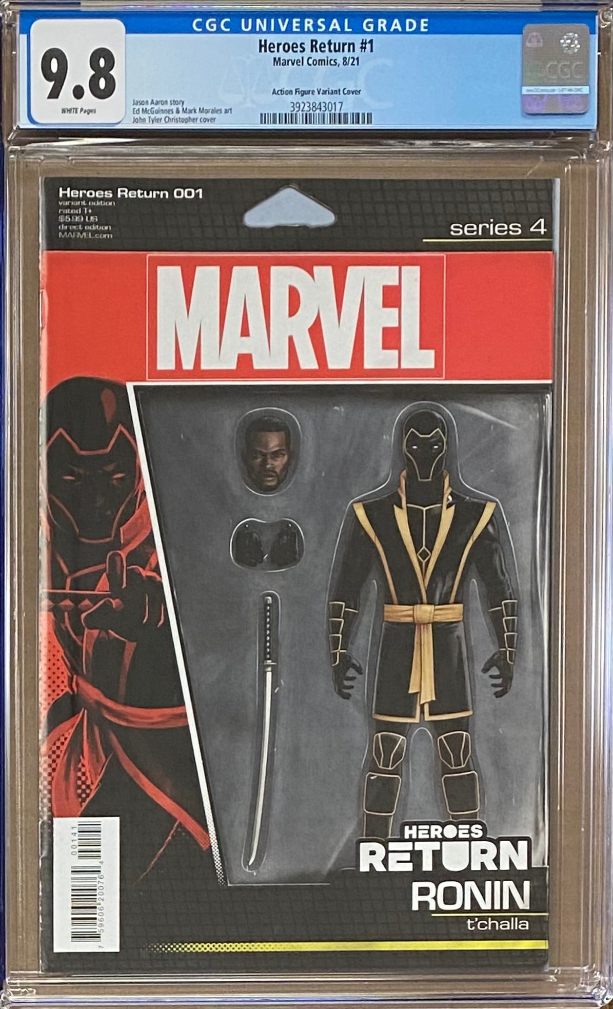 Heroes Return #1 Action Figure Variant CGC 9.8