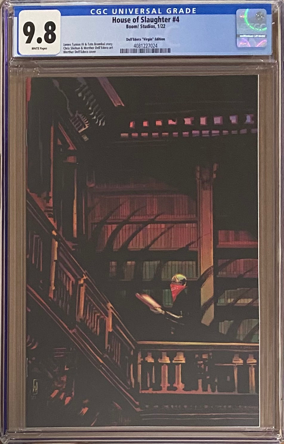 House of Slaughter #4 Dell'Edera 1:25 Virgin Retailer Incentive Variant CGC 9.8