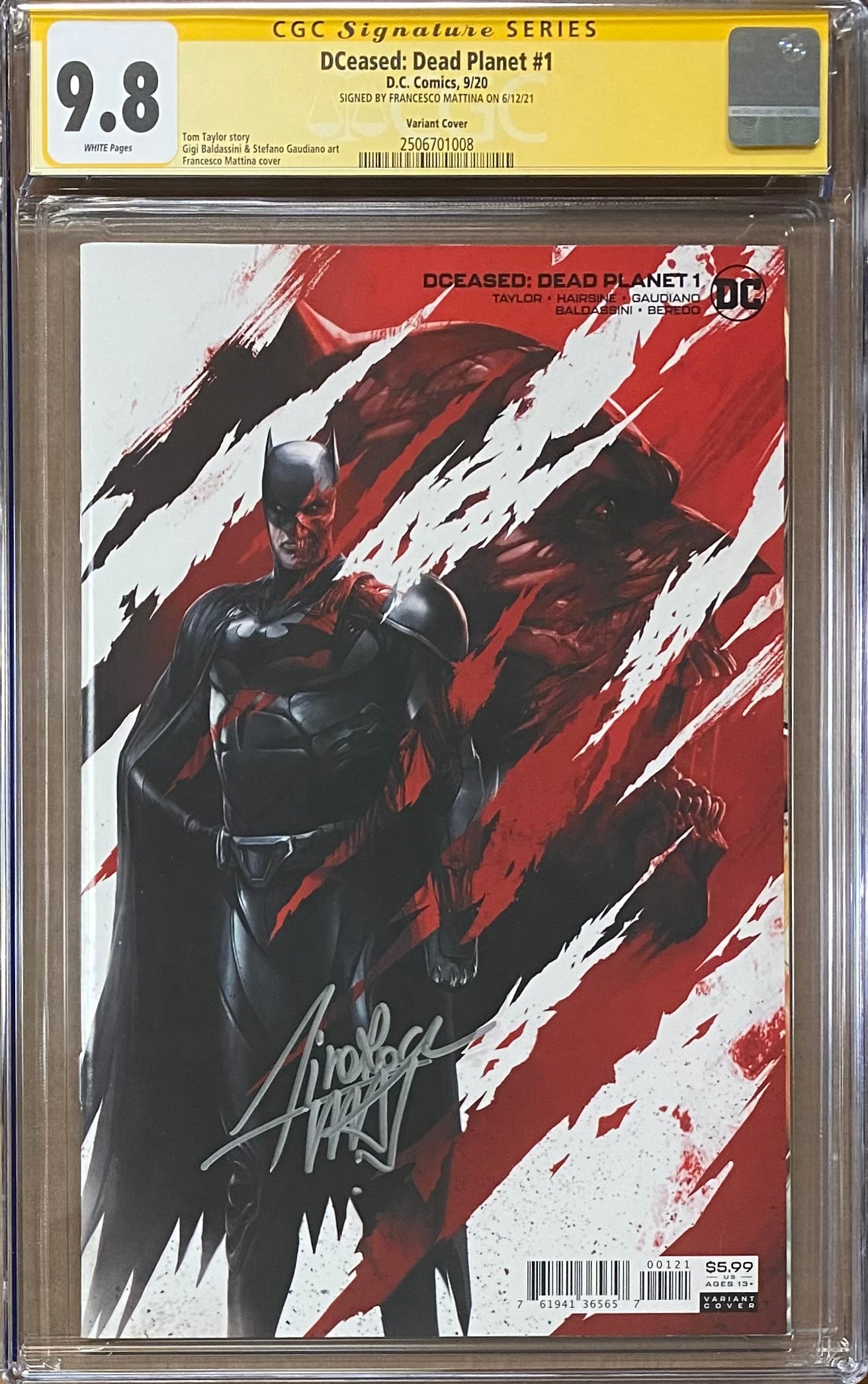 DCeased: Dead Planet #1 Mattina Variant CGC 9.8 SS
