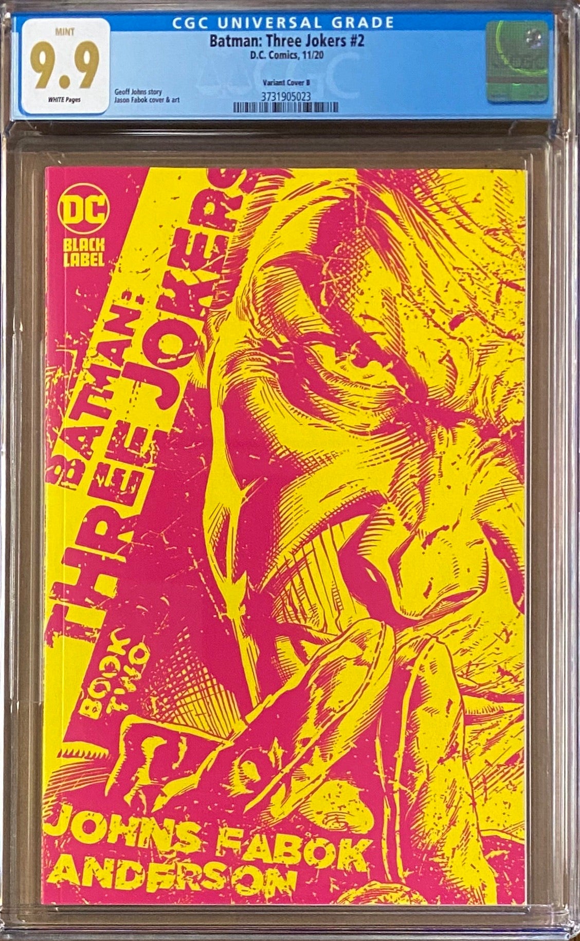 Batman: Three Jokers #2 1:25 Retailer Incentive Variant B DC Black Label CGC 9.9