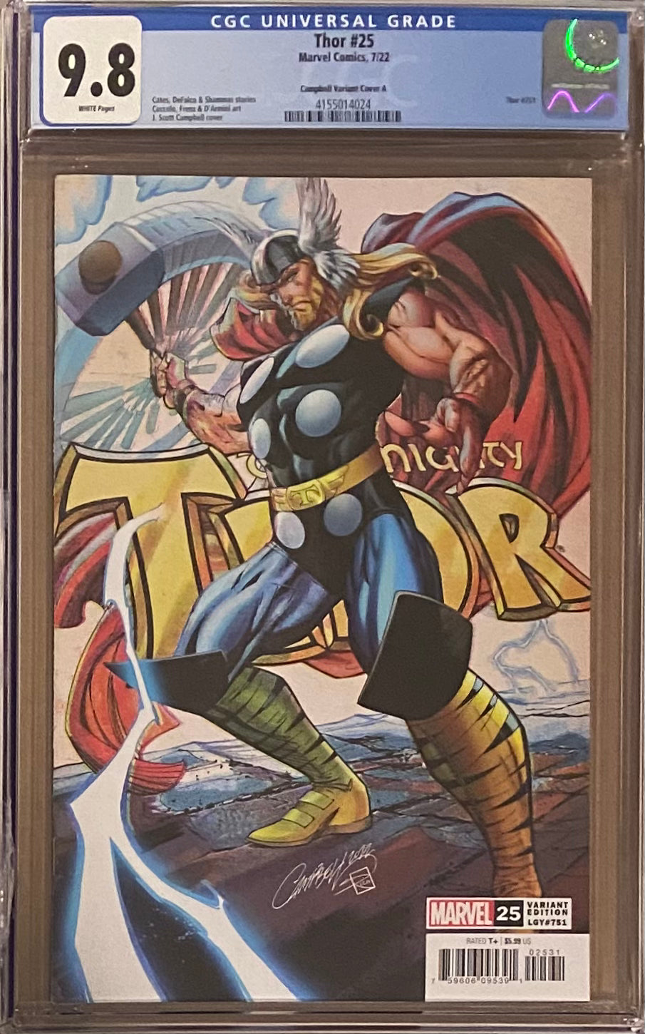 Thor #25 Campbell Variant CGC 9.8