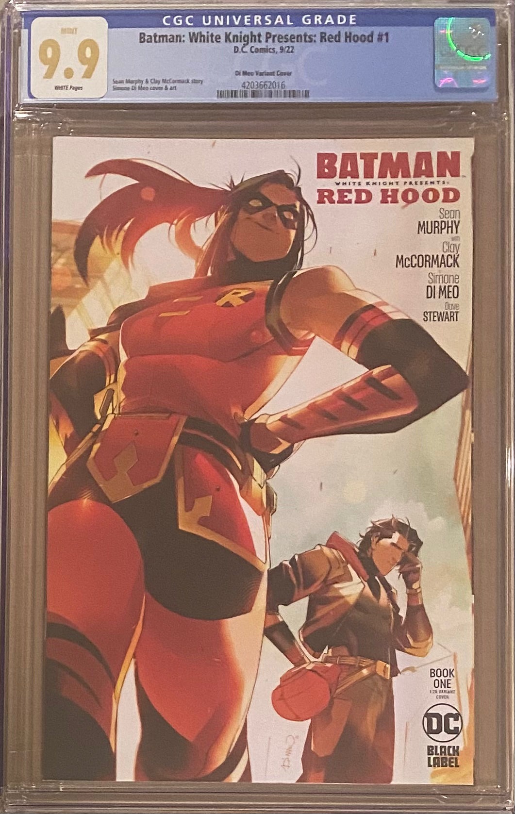 Batman: White Knight Presents - Red Hood #1 Di Meo 1:25 Retailer Incentive Variant CGC 9.9