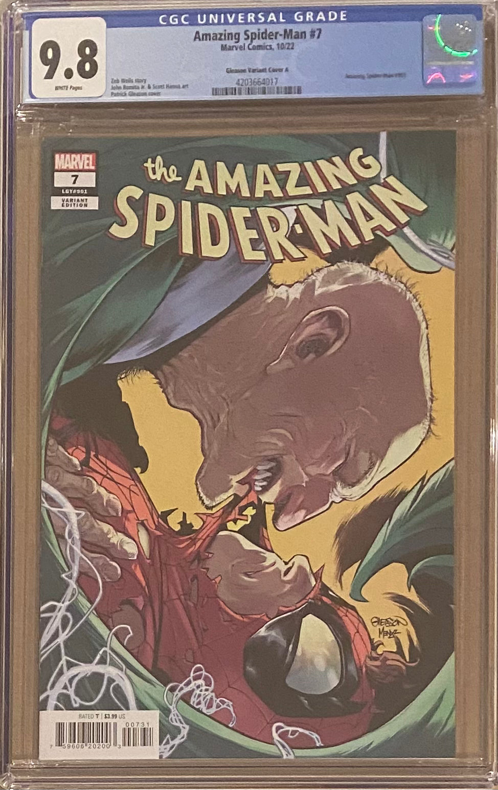 Amazing Spider-Man #7 Gleason 1:25 Retailer Incentive Variant CGC 9.8
