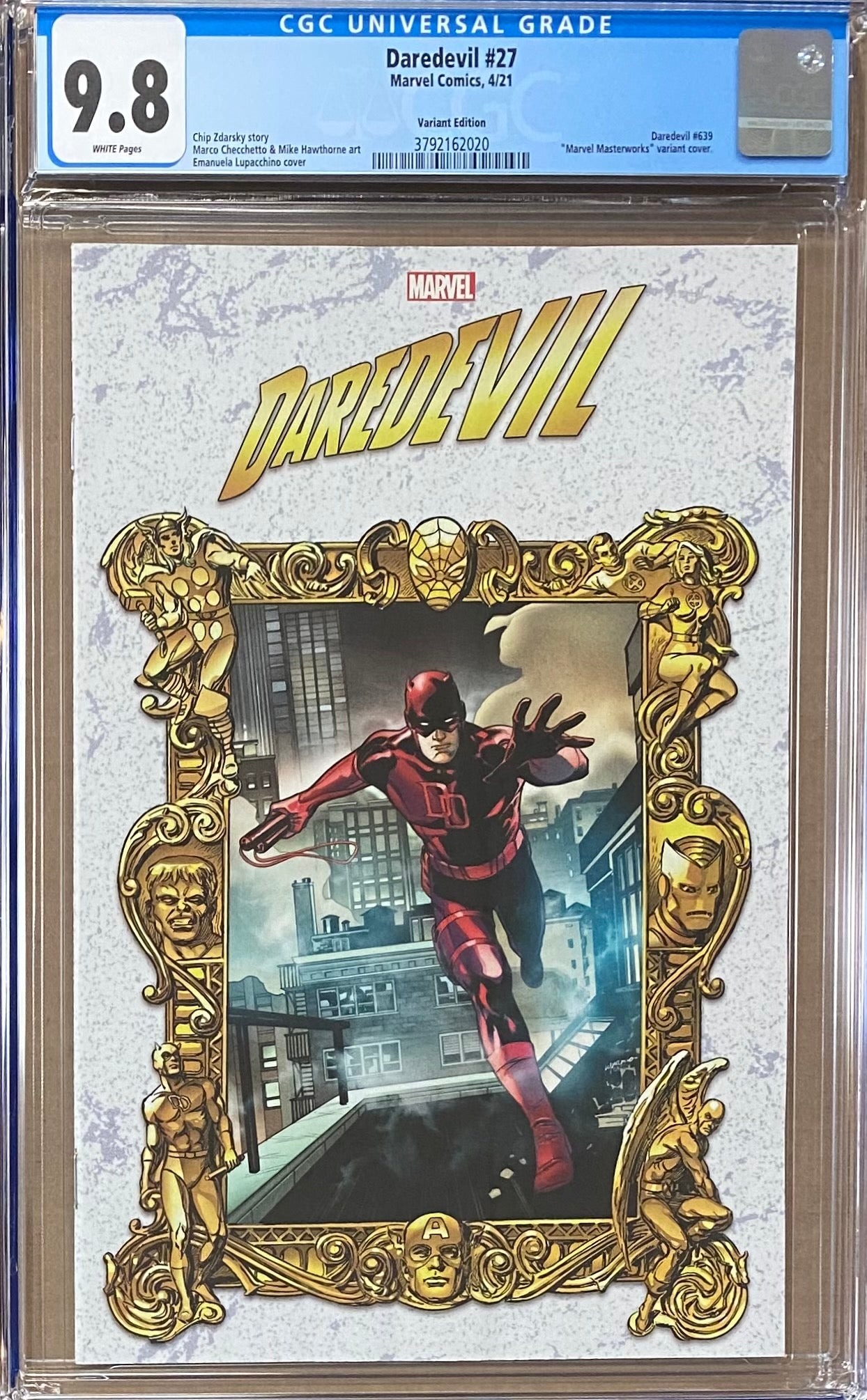 Daredevil #27 Lupacchino "Masterworks" Variant CGC 9.8