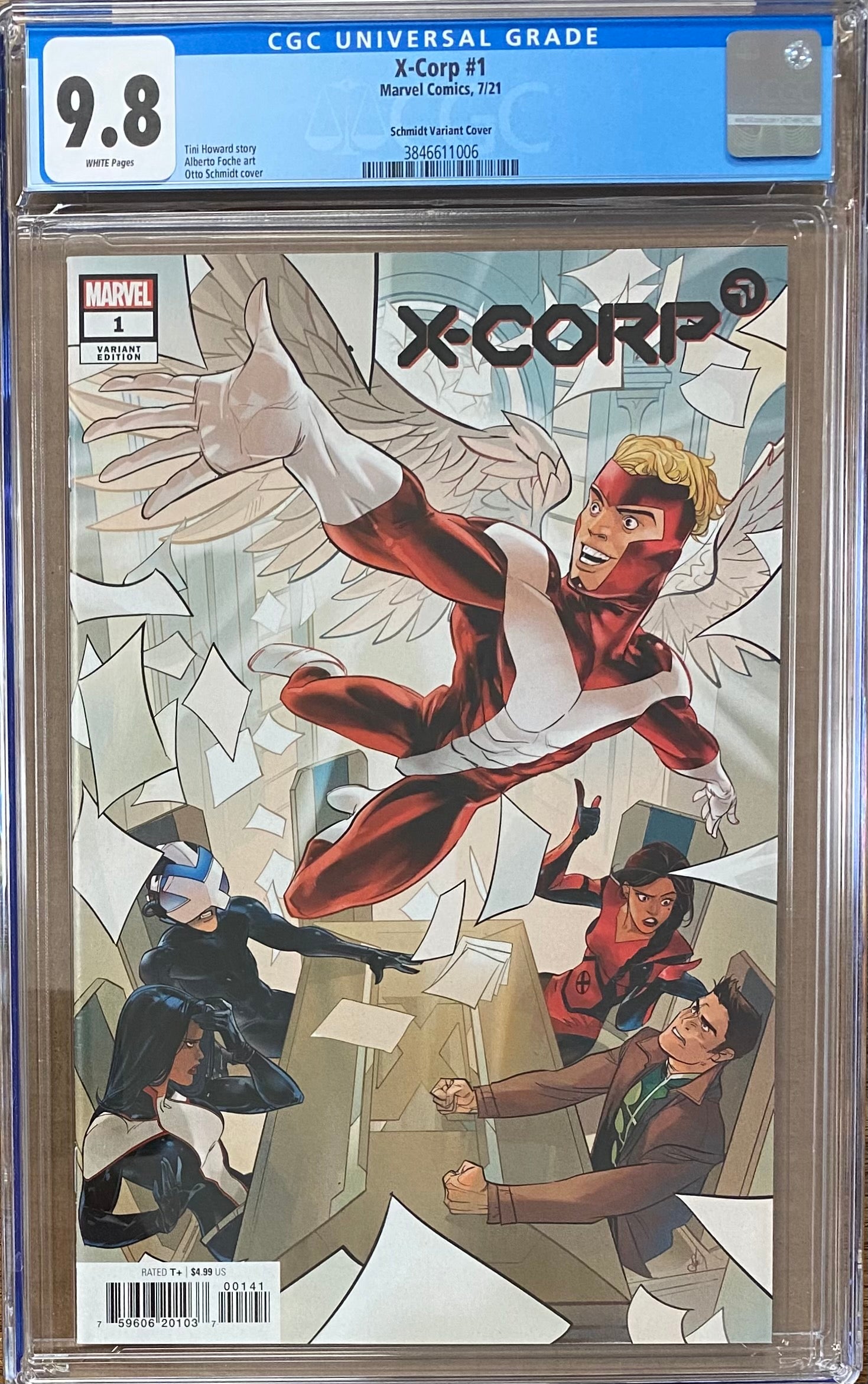 X-Corp #1 Schmidt 1:25 retailer Incentive Variant CGC 9.8