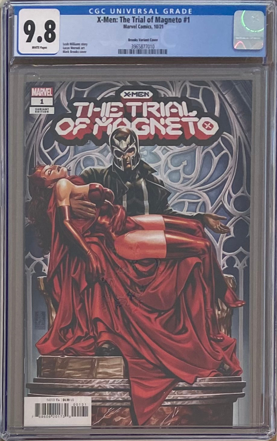 X-Men: Trial of Magneto #1 Brooks Variant CGC 9.8