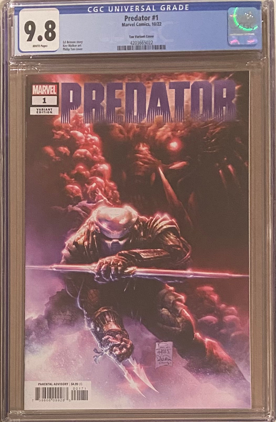 Predator #1 Tan 1:50 Retailer Incentive Variant CGC 9.8
