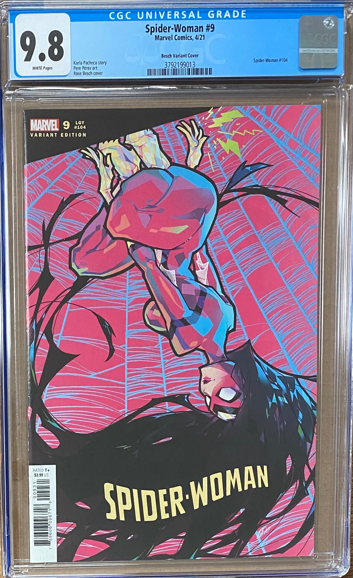 Spider-Woman #9 Besch Retailer Incentive Variant CGC 9.8