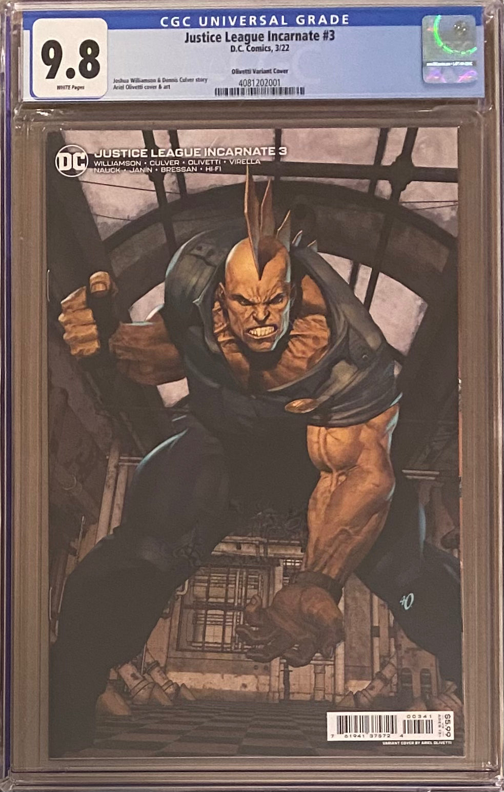 Justice League Incarnate #3 Olivetti 1:25 Retailer Incentive Variant CGC 9.8