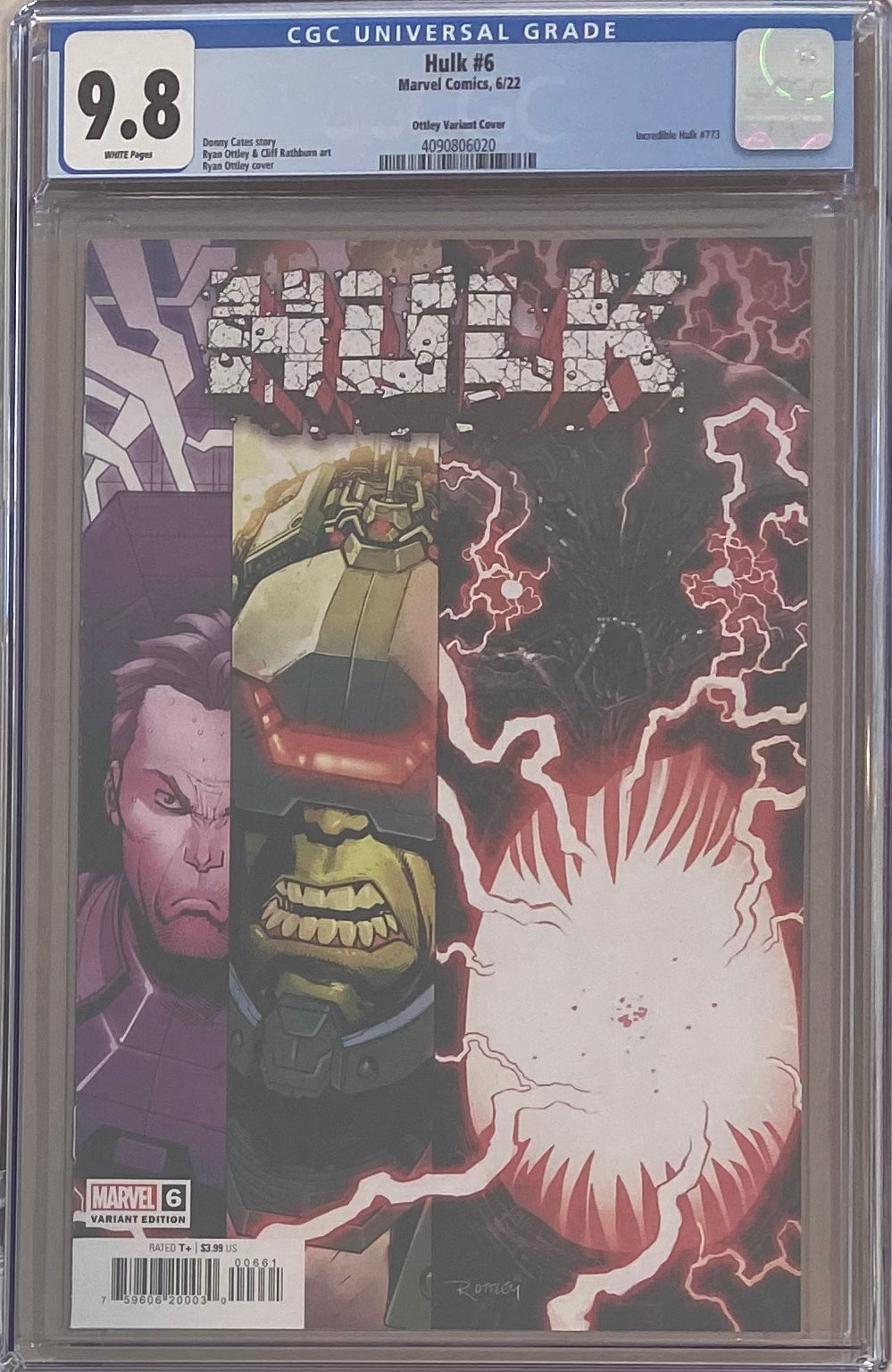 Hulk #6 Ottley Variant CGC 9.8 - First Appearance Titan