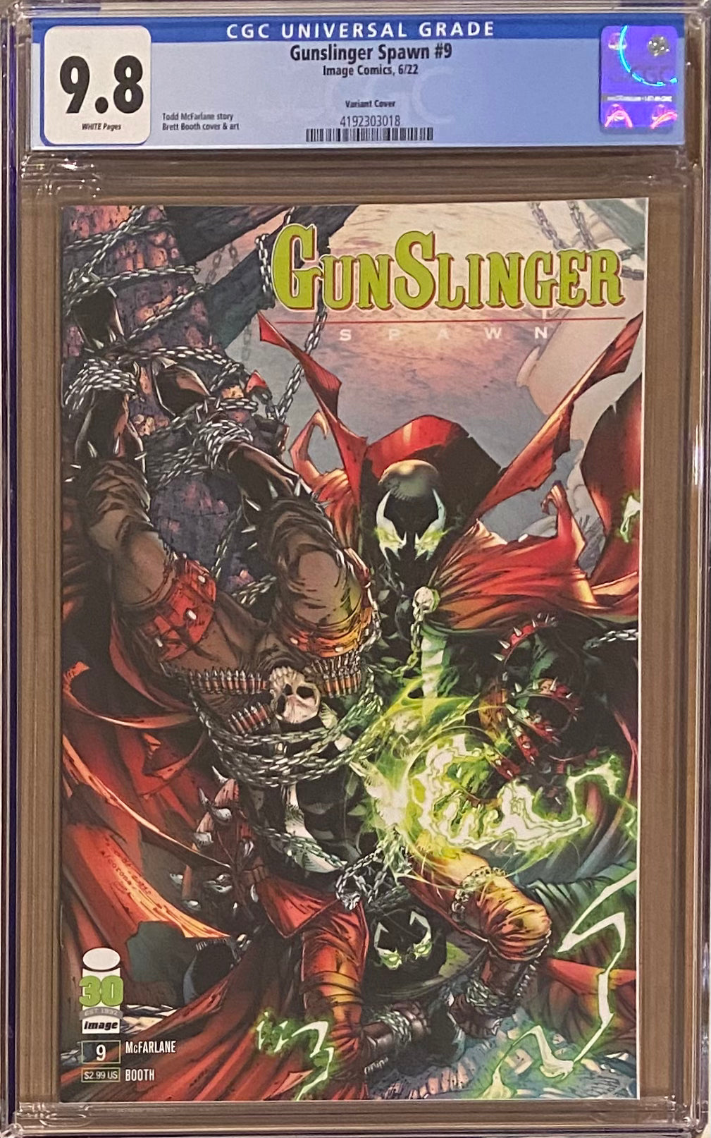 Gunslinger Spawn #9 Variant CGC 9.8