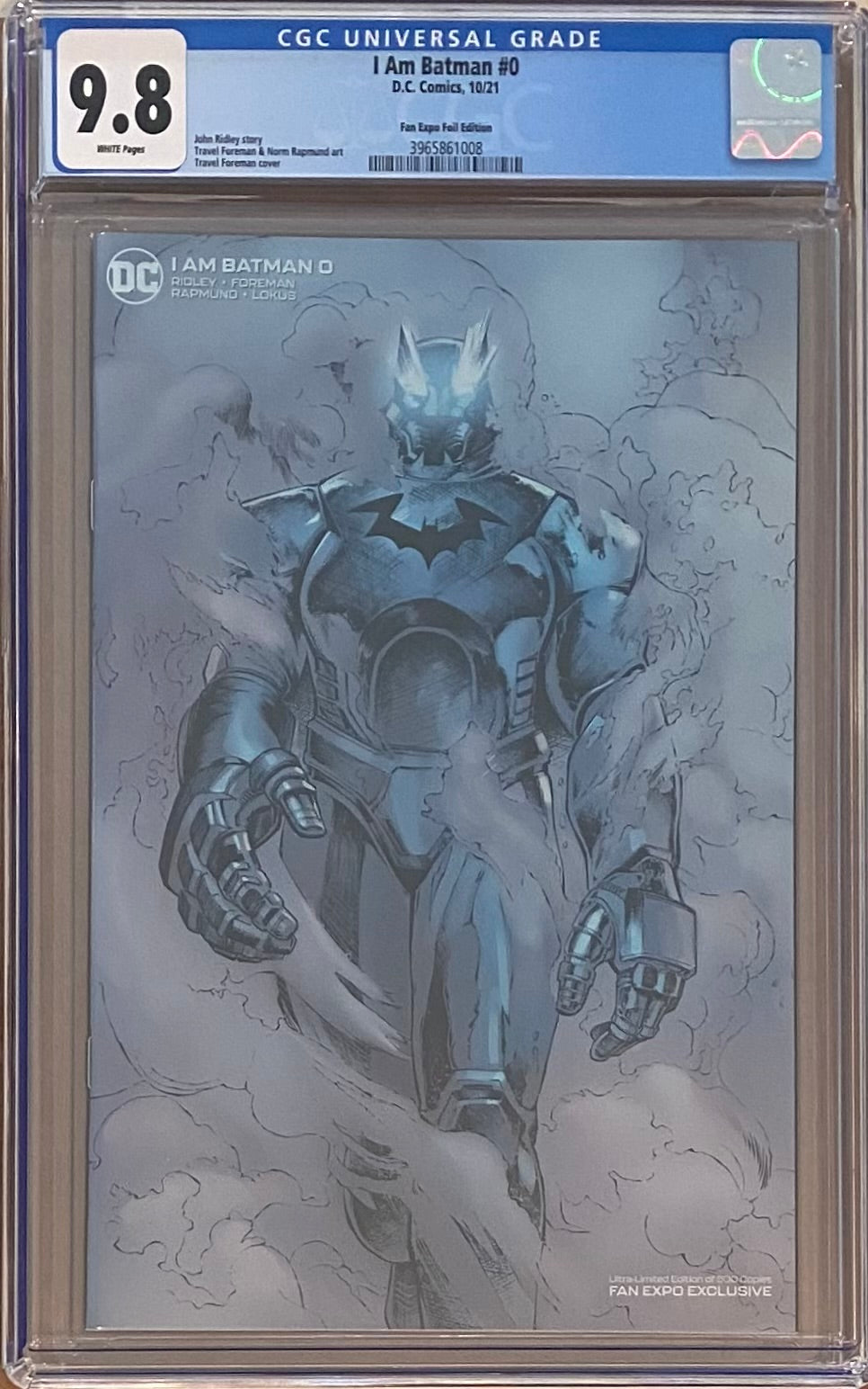 I Am Batman #0 Fan Expo Foil Variant CGC 9.8
